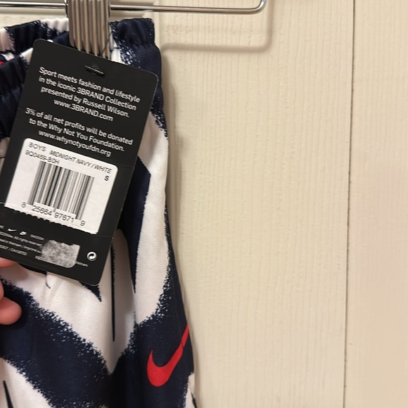 NWT Nike 3BRAND Printed Dri-FIT Shorts by Russell Wilson size small 8 boys - Picture 6 of 6